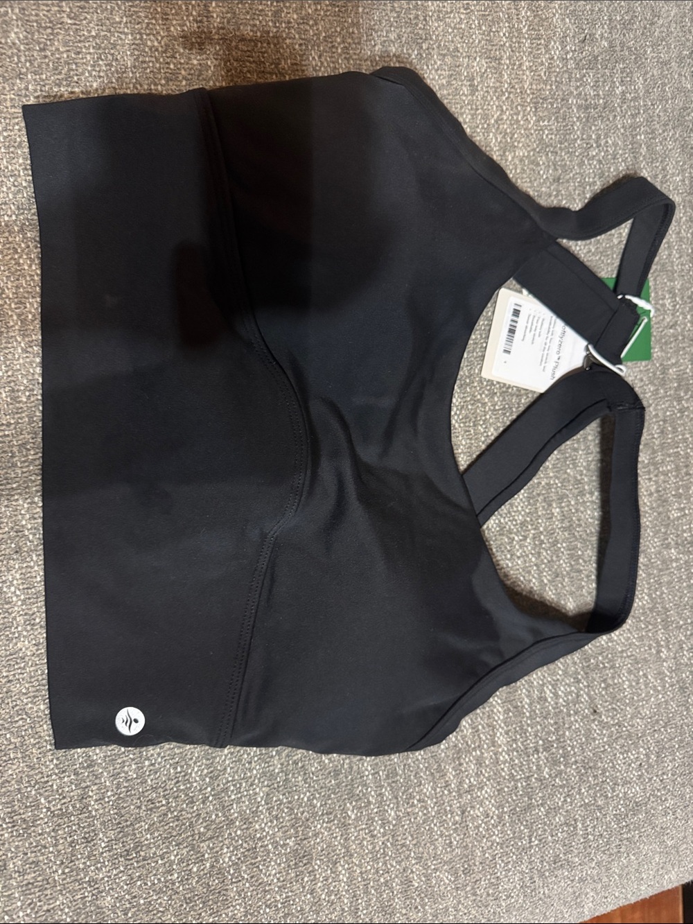 Halara Black Sports Bra with Crossback Straps